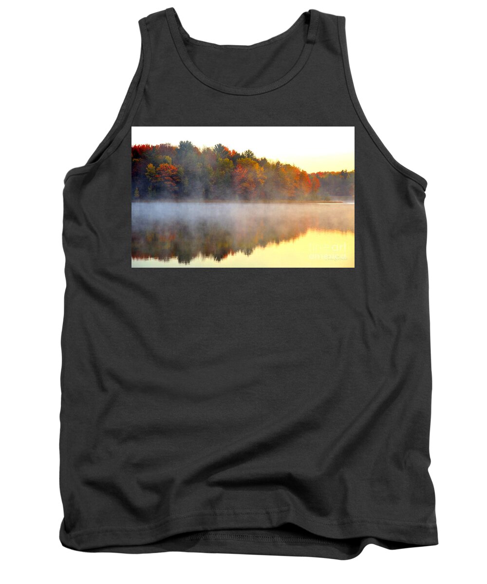 Stoneledge Lake Tank Top featuring the photograph Misty Morning at Stoneledge Lake by Terri Gostola
