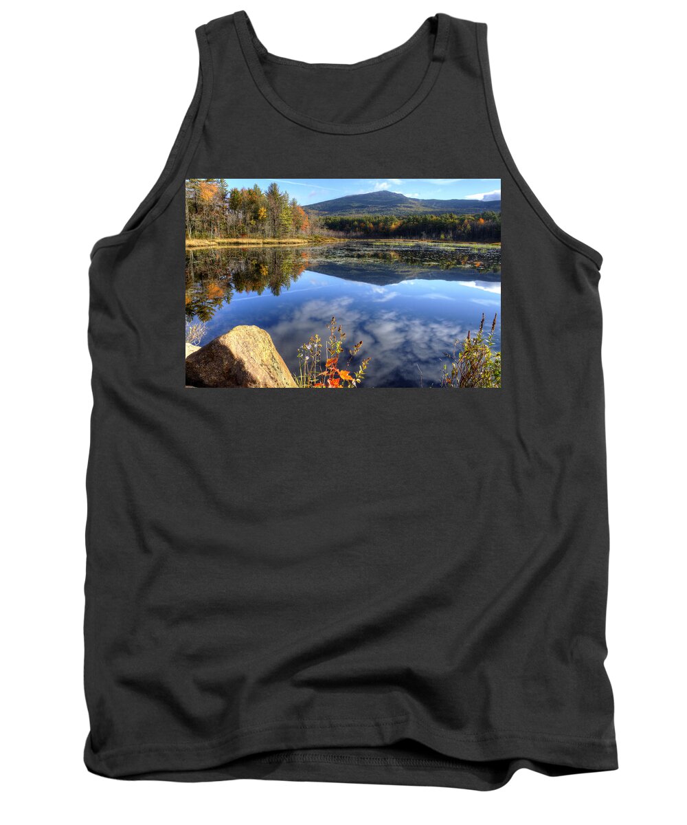 Monadnock Tank Top featuring the photograph Monadnock Reflections by Donna Doherty