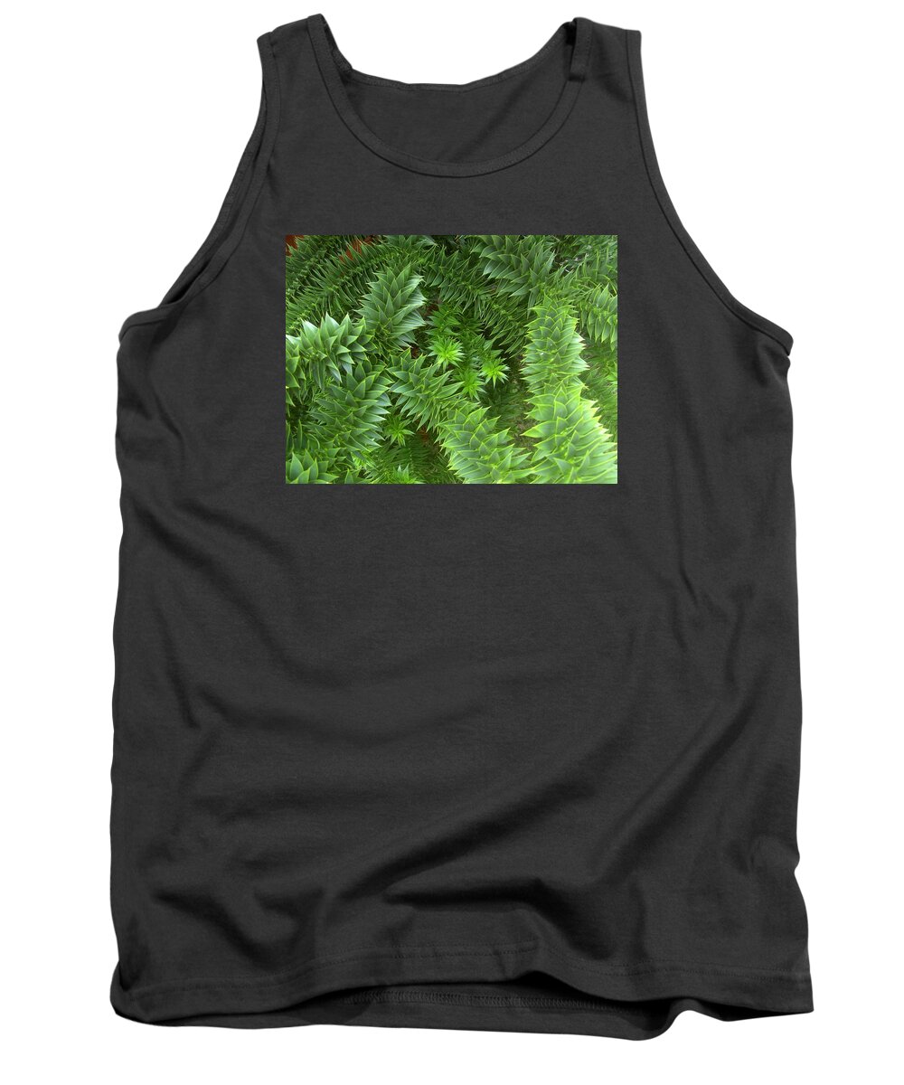 Monkey Tank Top featuring the photograph Monkey Puzzle by Steve Kearns