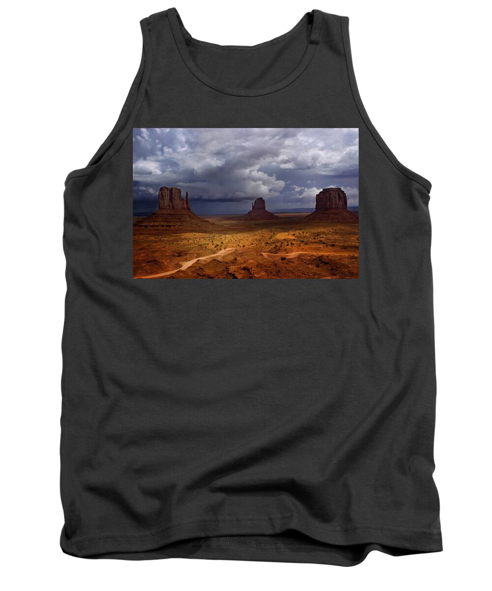Monument Tank Top featuring the photograph Monuments of the West by Ellen Heaverlo