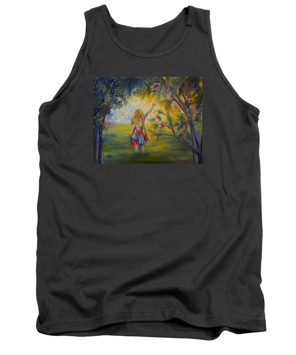 Joy Tank Top featuring the painting Good Morning Sunshine by Mary Beglau Wykes