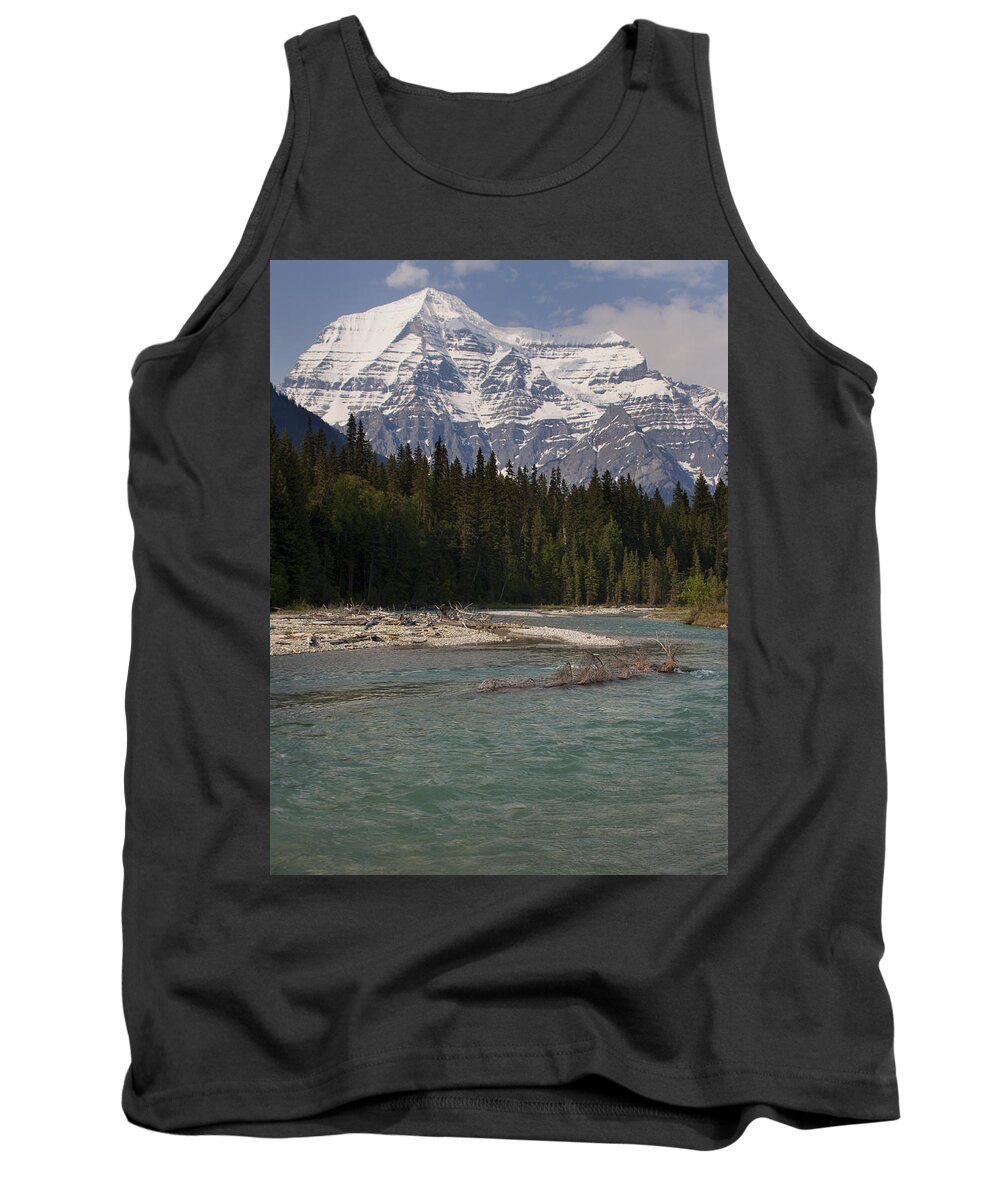 Landscape Tank Top featuring the photograph Mount Robson Canadian Rockies by Tony Mills