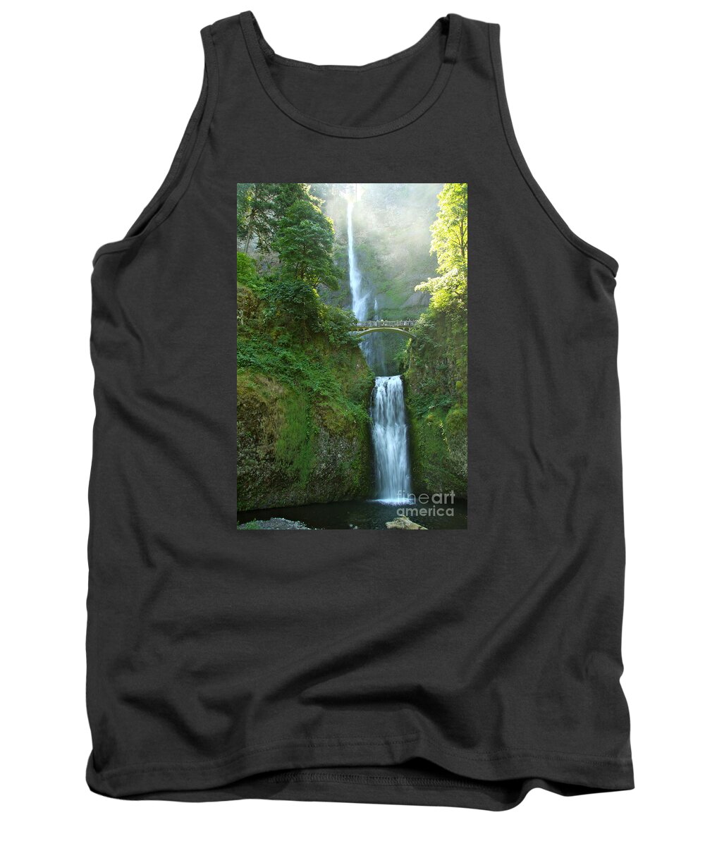 Multnomah Falls Tank Top featuring the photograph Multnomah Falls by Christiane Schulze Art And Photography