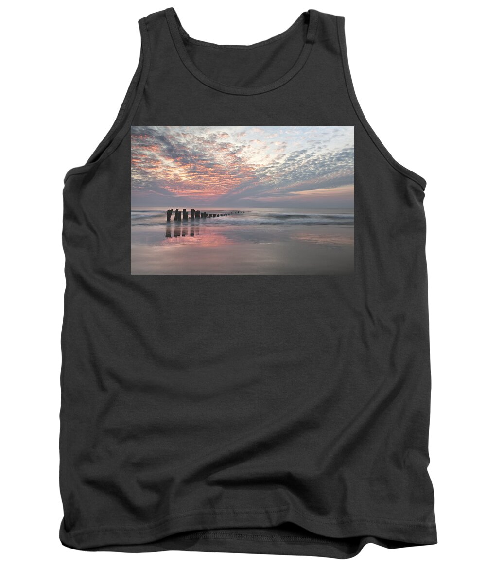 Blue Tank Top featuring the photograph New Day Sunrise Sunset Image Art by Jo Ann Tomaselli