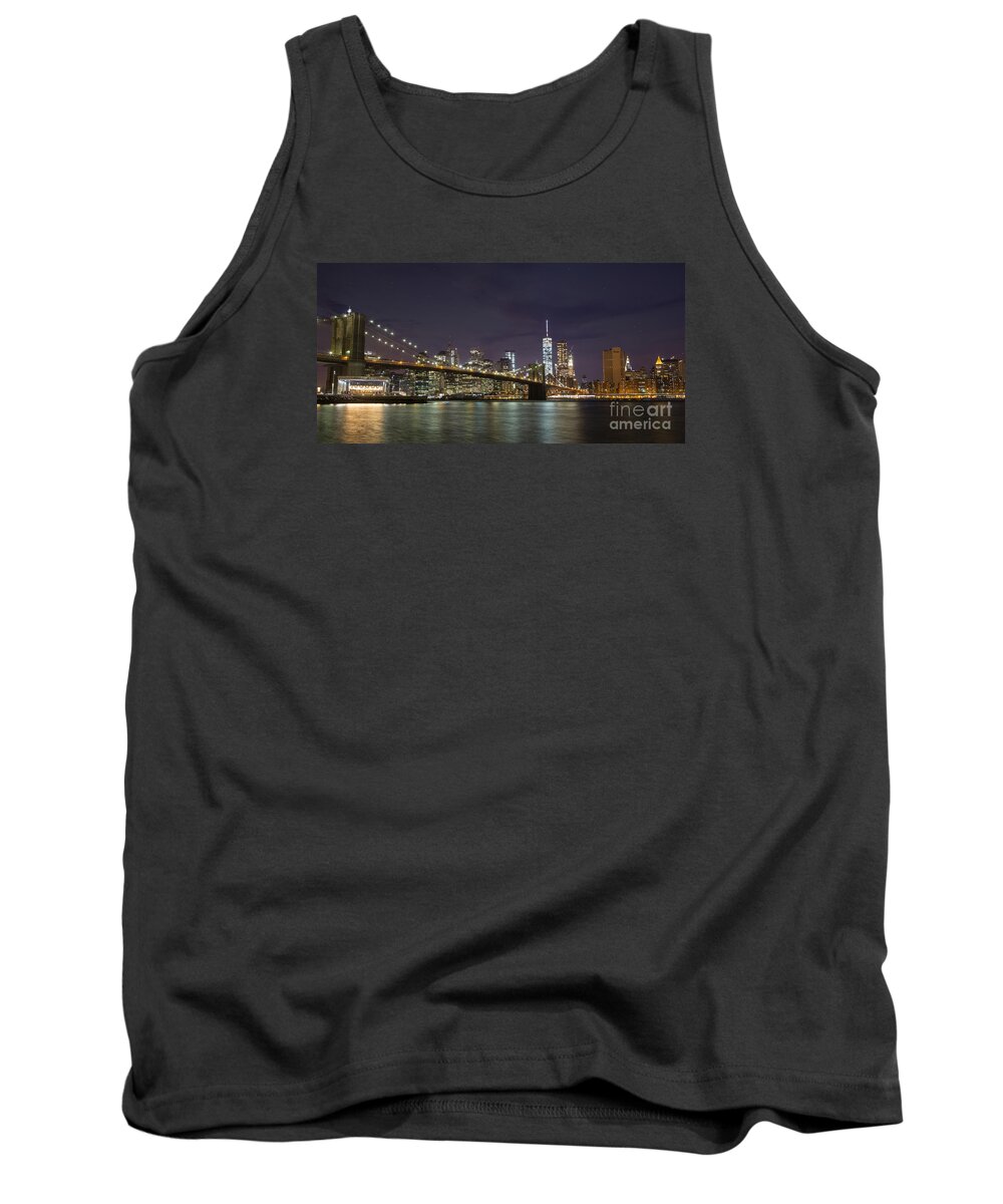 New York City Tank Top featuring the photograph New York Nights by Keith Kapple