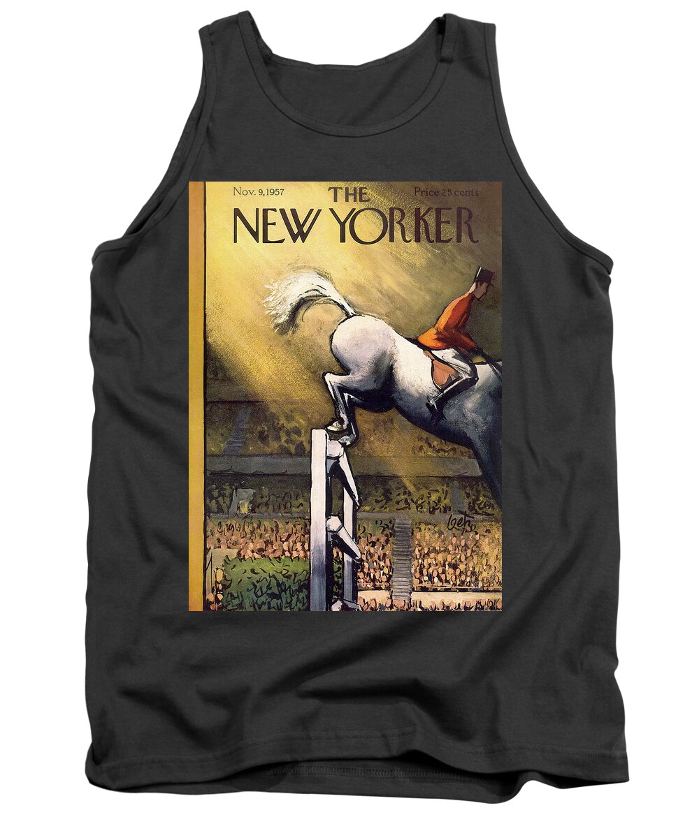 Arthur Getz Agt Tank Top featuring the painting New Yorker November 9th, 1957 by Arthur Getz