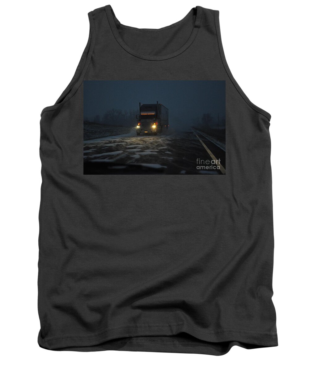 Truck Tank Top featuring the photograph Night Driver by Anjanette Douglas