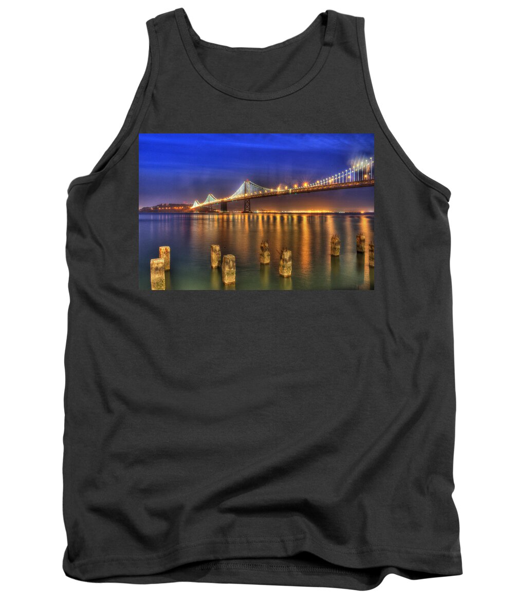 Baybridge Tank Top featuring the photograph Night Lights by Patricia Dennis
