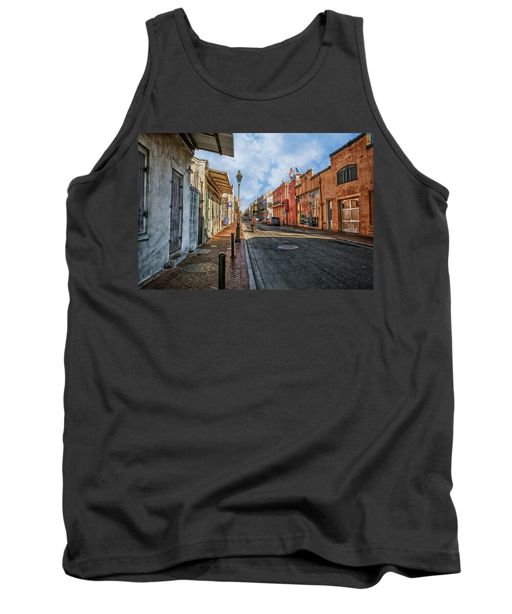the Big Easy Tank Top featuring the photograph NOLA French Quarter by Sennie Pierson
