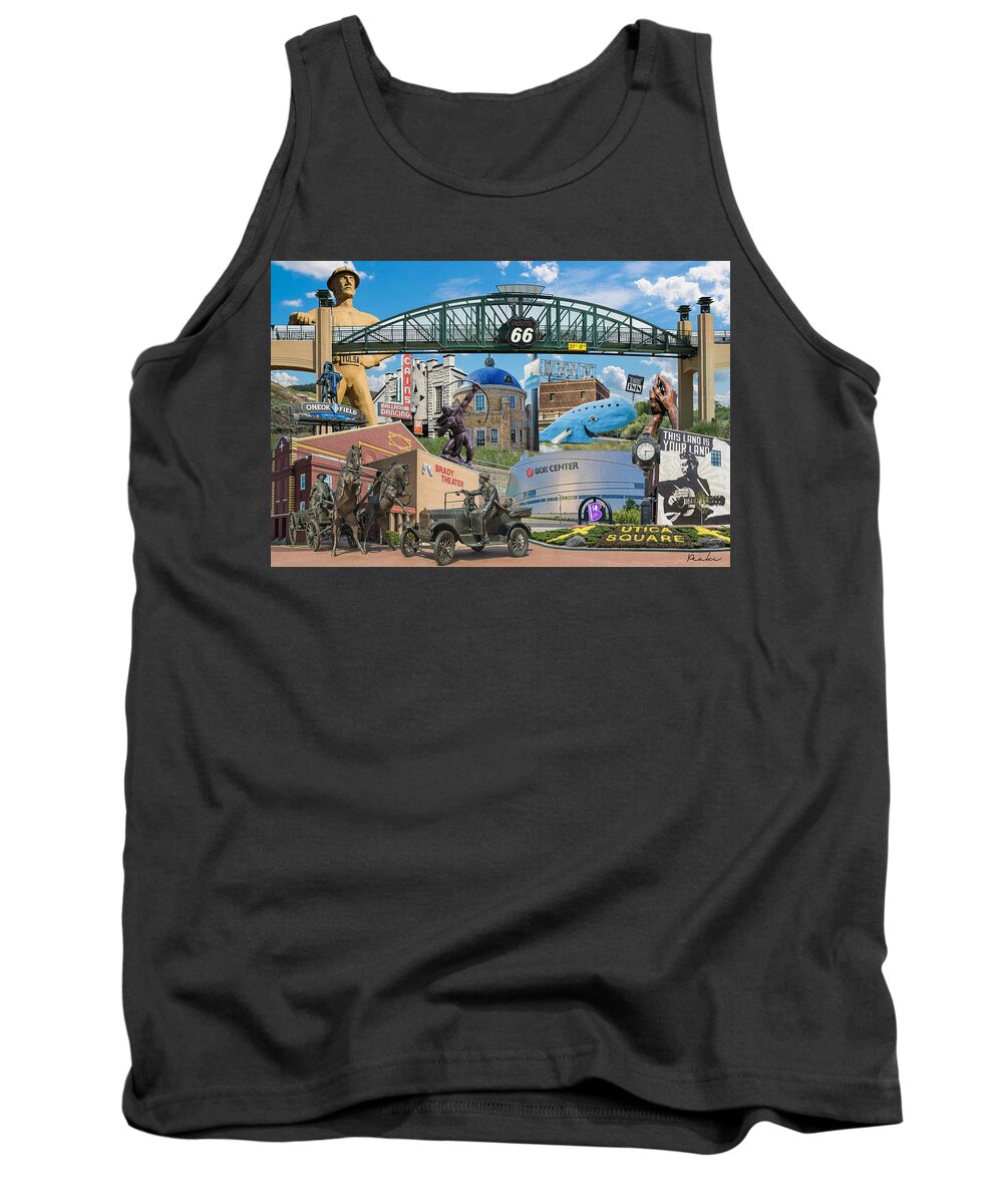 Oklahoma Tank Top featuring the photograph Oklahoma Collage by Bert Peake