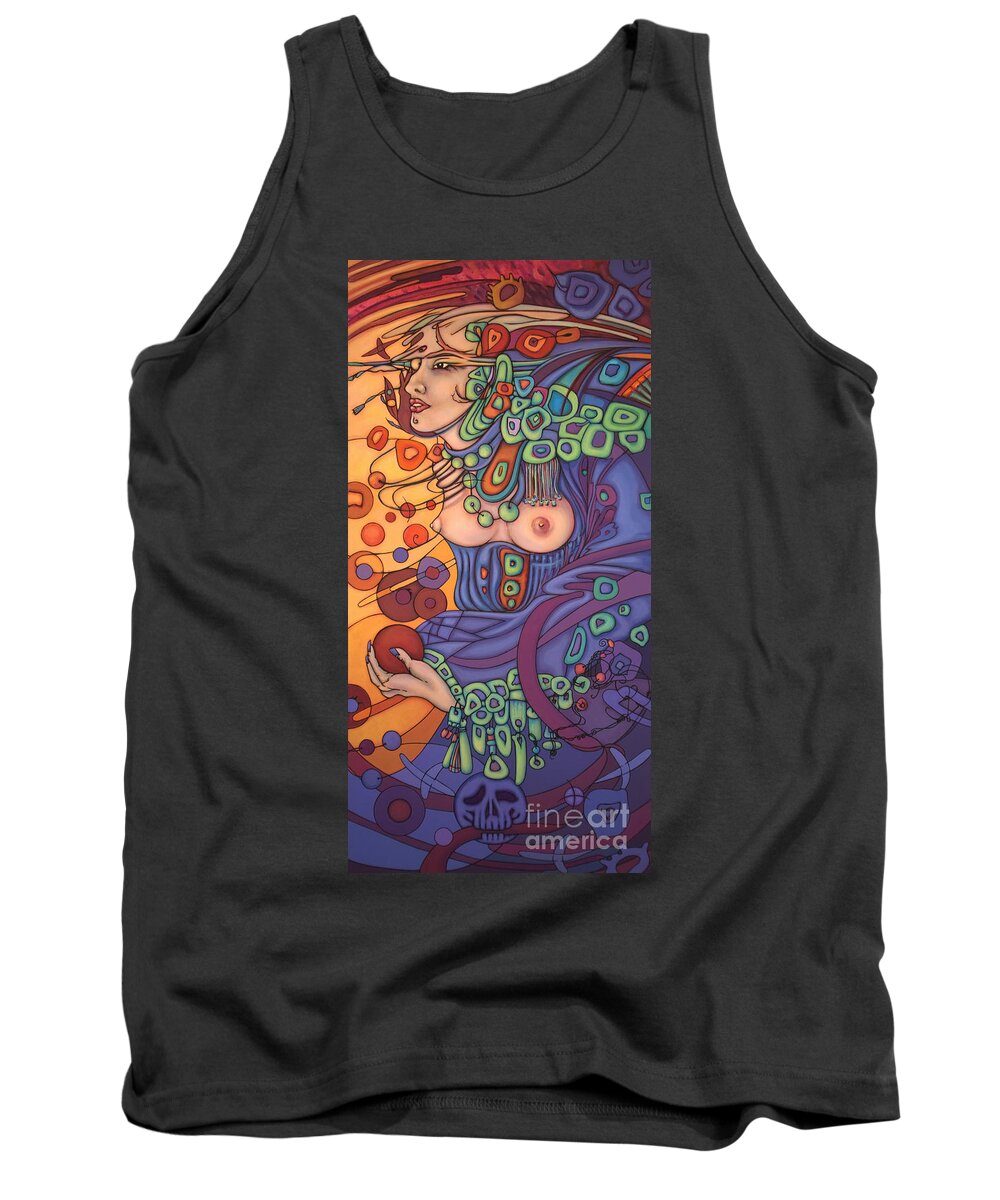 Trail Of Tears Tank Top featuring the painting One Eighth by Judy Henninger