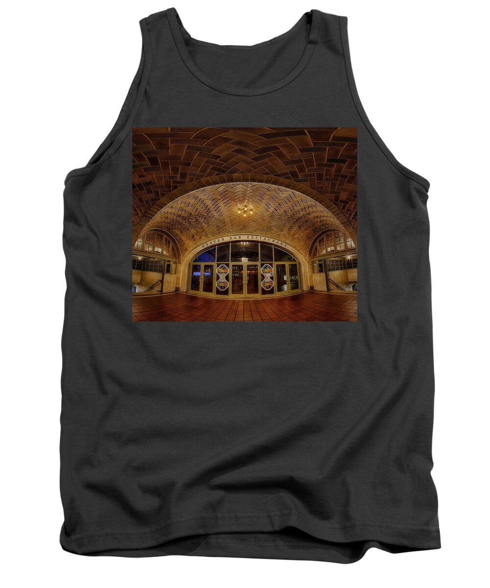 Empire State Tank Top featuring the photograph Oyster Bar by Susan Candelario