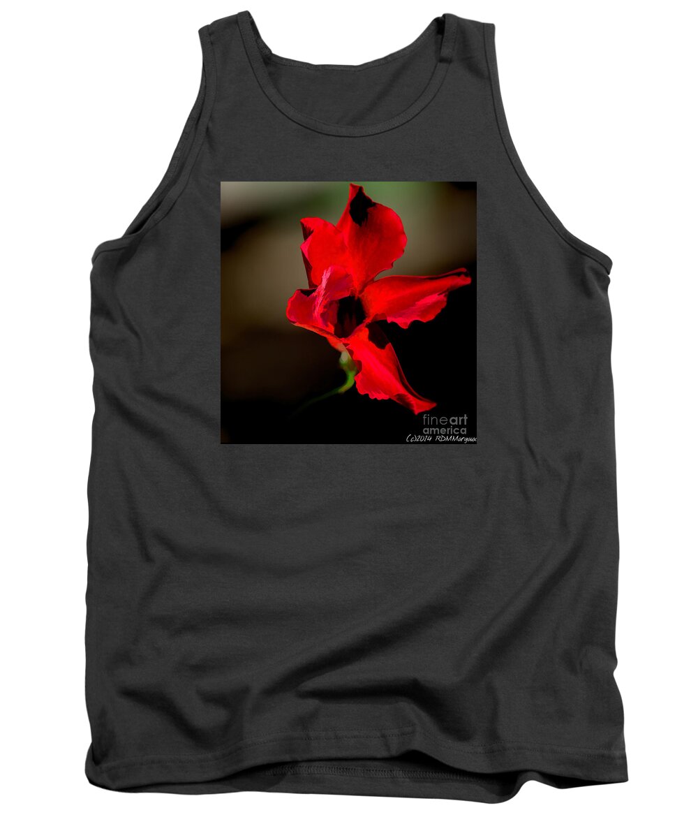 Flowers Tank Top featuring the photograph Paso Doble Fire by Margaux Dreamaginations