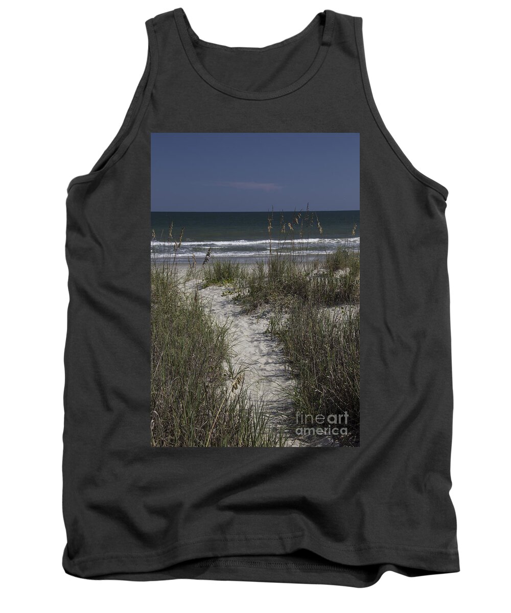 Surfside Tank Top featuring the photograph Path to the Beach by Teresa Mucha