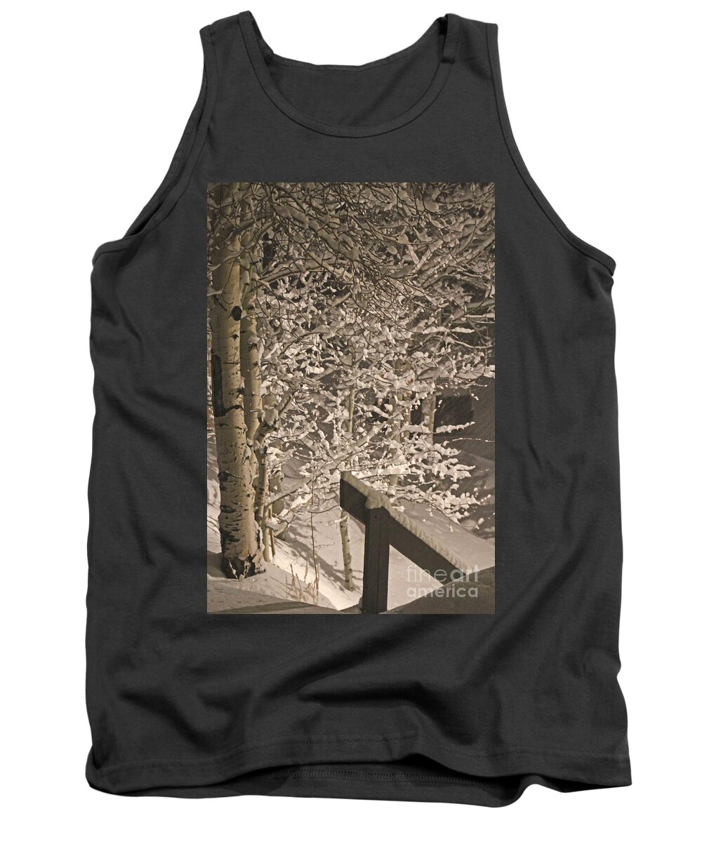 Snow Tank Top featuring the photograph Peaceful Blizzard by Fiona Kennard