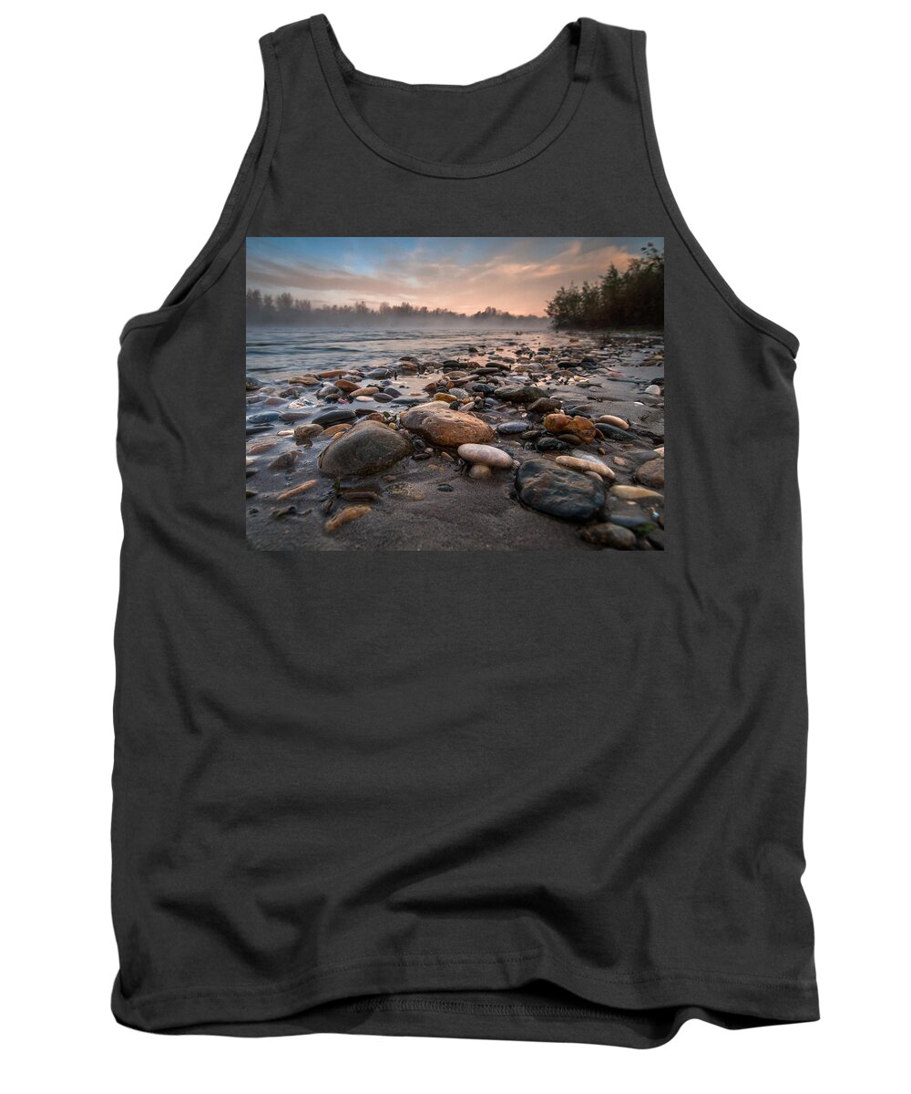 Landscape Tank Top featuring the photograph Pebbles by Davorin Mance