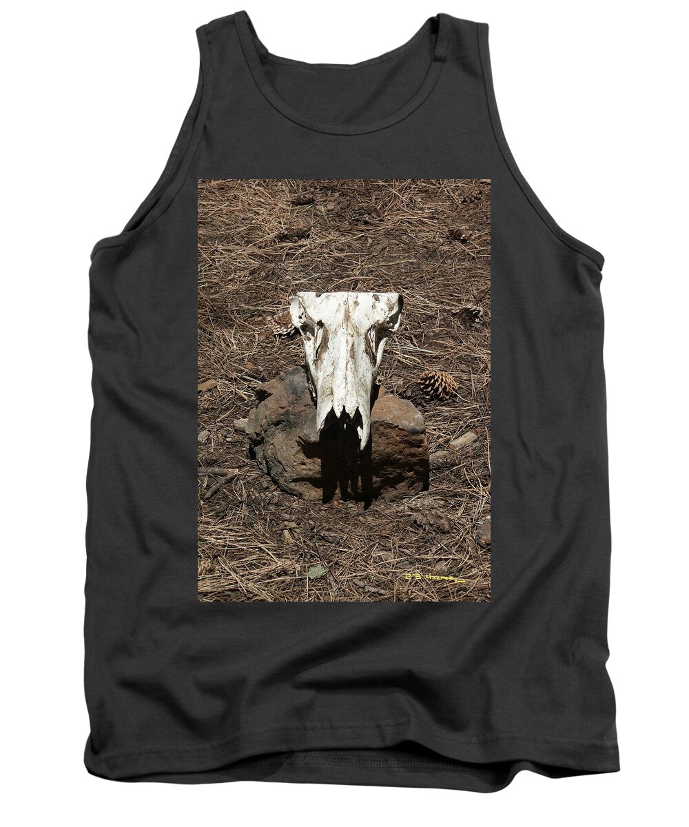 Cow Tank Top featuring the photograph People for Eating Tasty Animals by R B Harper