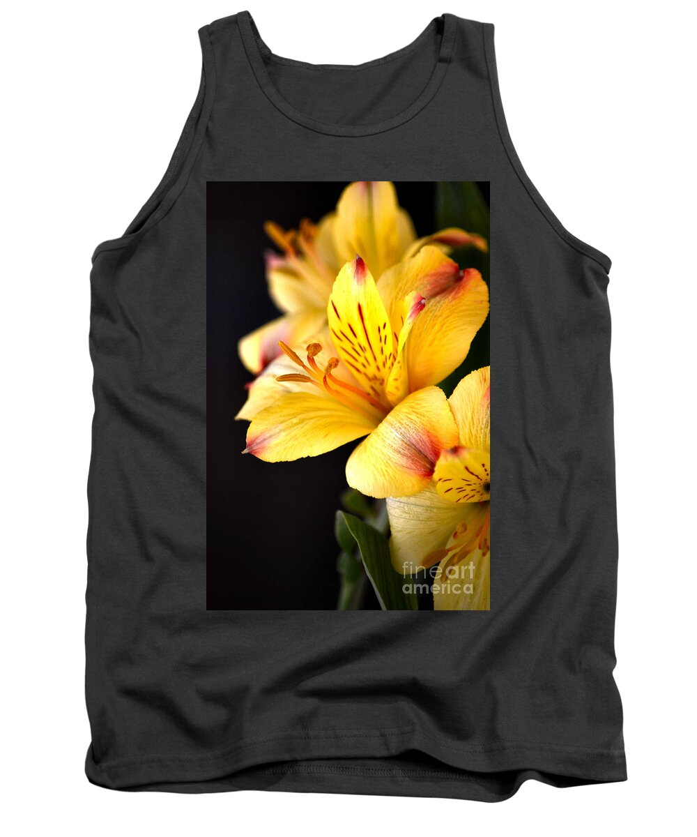 Peruvian Lily Tank Top featuring the photograph Peruvian Lily by Deb Halloran