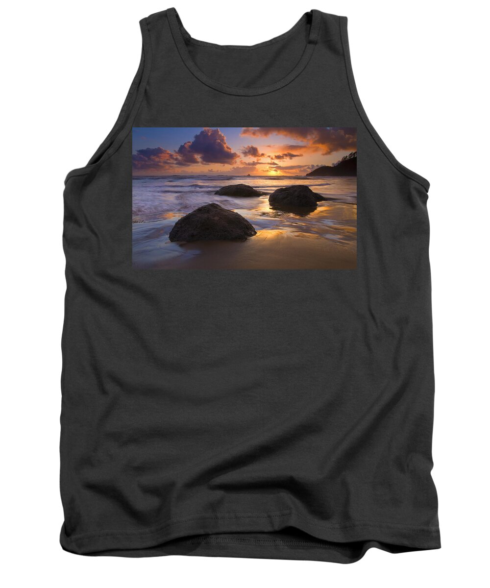 Sunset Tank Top featuring the photograph Pieces of Eight by Michael Dawson