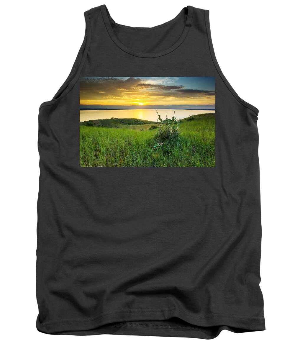 Sunset Tank Top featuring the photograph Pike Haven Sunset by Aaron J Groen