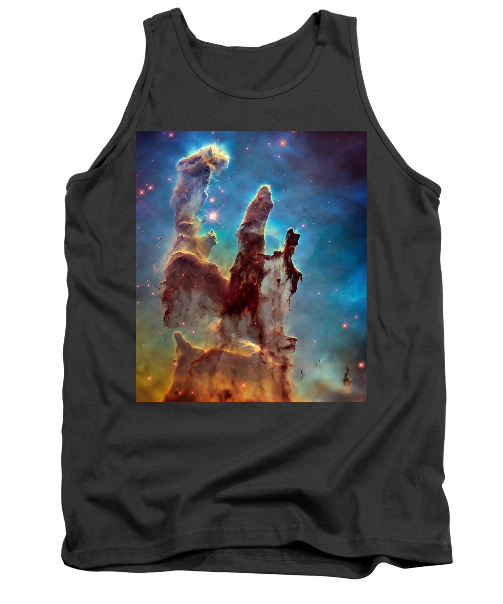 Pillars Of Creation Tank Top featuring the photograph Pillars of Creation in High Definition Cropped by Jennifer Rondinelli Reilly - Fine Art Photography