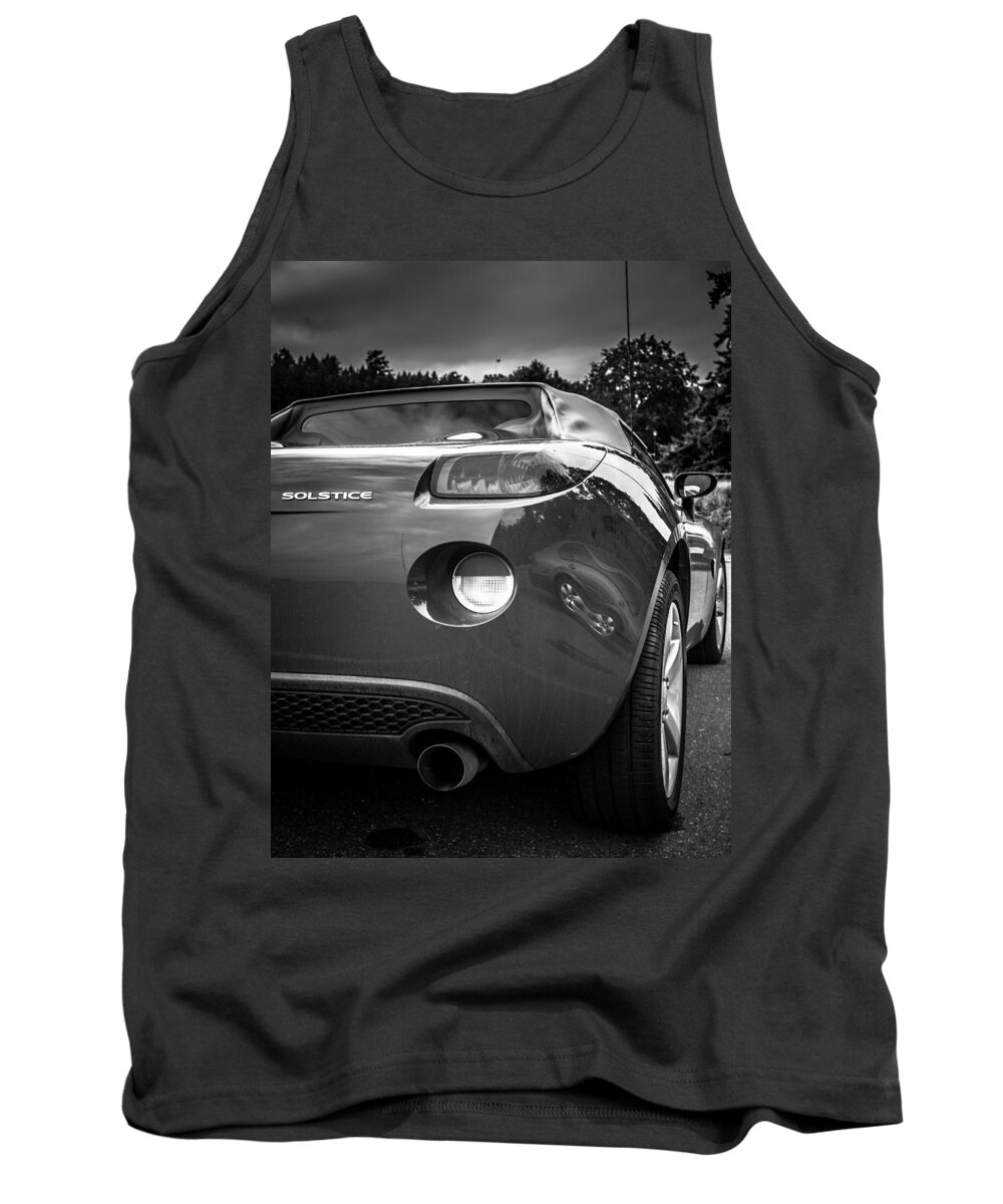 Reflection Tank Top featuring the photograph Pontiac solstice rear view by Eti Reid