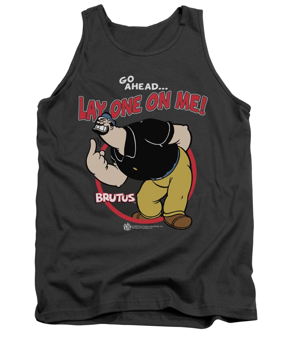 Popeye Tank Top featuring the digital art Popeye - Lay One On Me by Brand A
