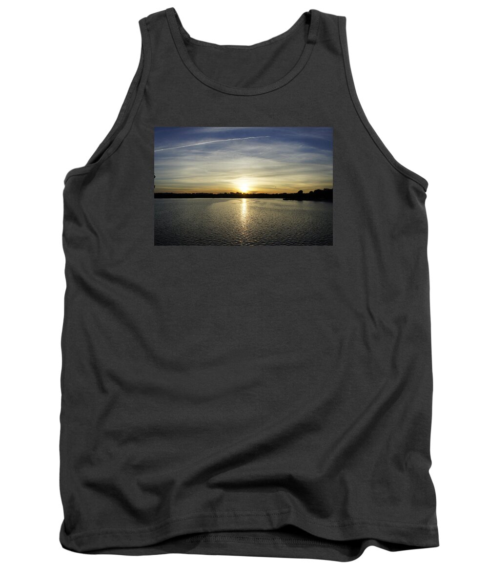 Potomac River Tank Top featuring the photograph Potomac Sunset by Laurie Perry
