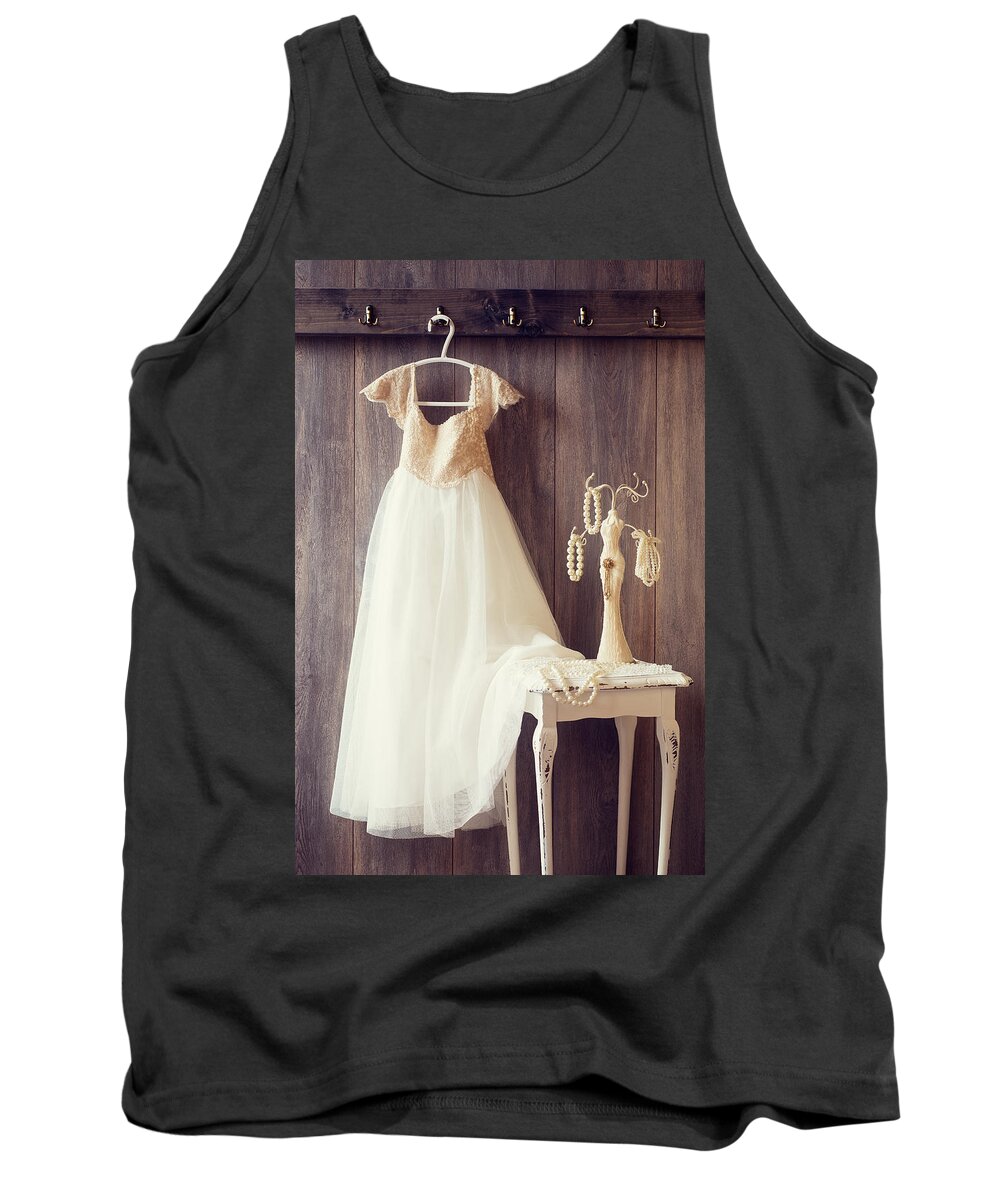 Girl Tank Top featuring the photograph Pretty Dress by Amanda Elwell