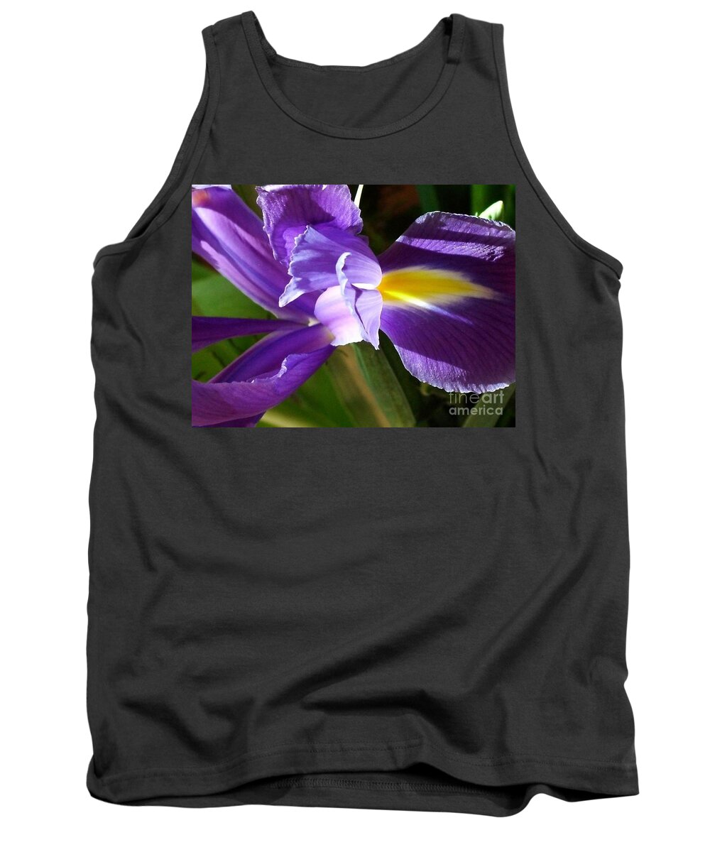Purple Tank Top featuring the photograph Purple Flag by Joan-Violet Stretch