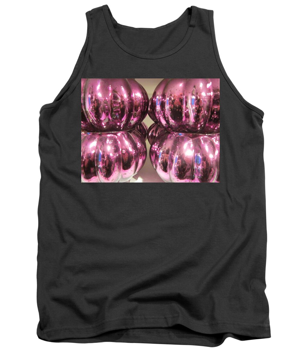 Purple Tank Top featuring the photograph Purple reflection by Rosita Larsson