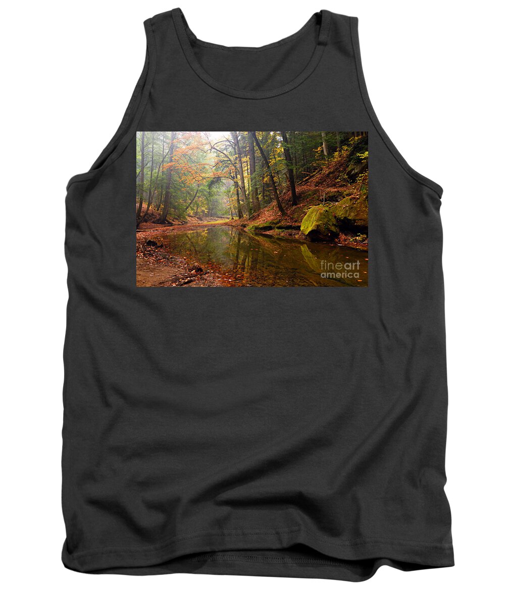 Photography Tank Top featuring the photograph Quiet Waters by Larry Ricker