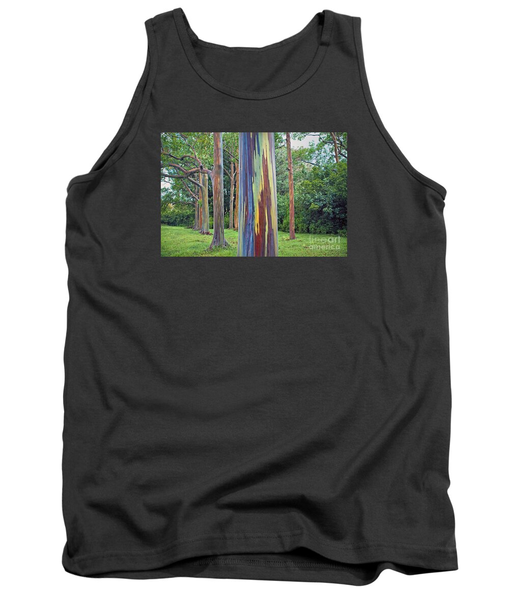 Beautiful Tank Top featuring the photograph Rainbow Tree Maui by M Swiet Productions