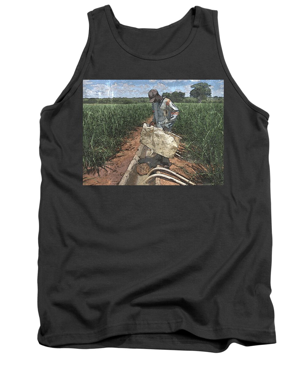 African Tank Top featuring the photograph Raising Cane by Al Harden