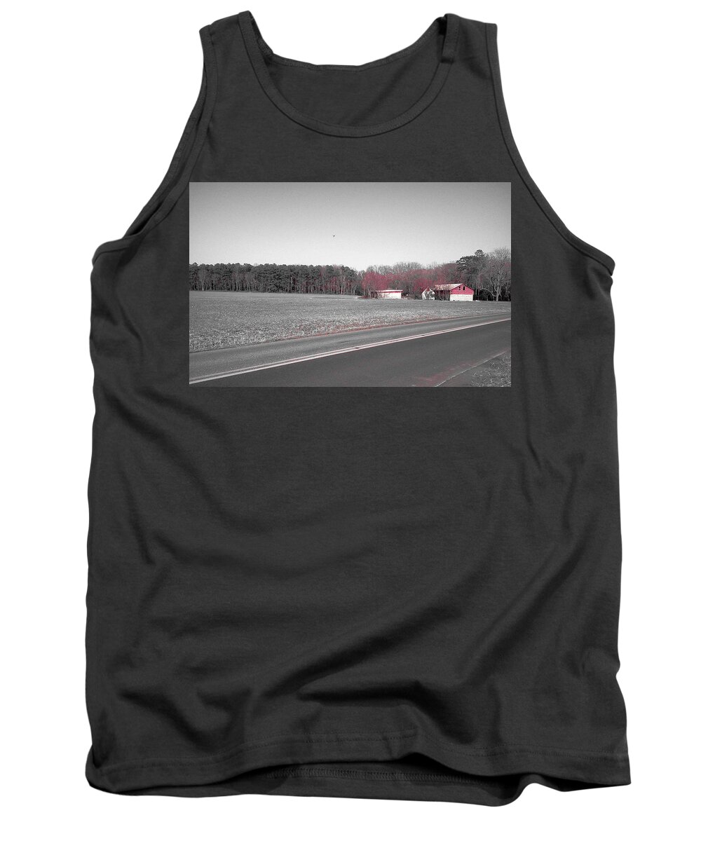 Barn Tank Top featuring the photograph Red Barn by Chris W Photography AKA Christian Wilson