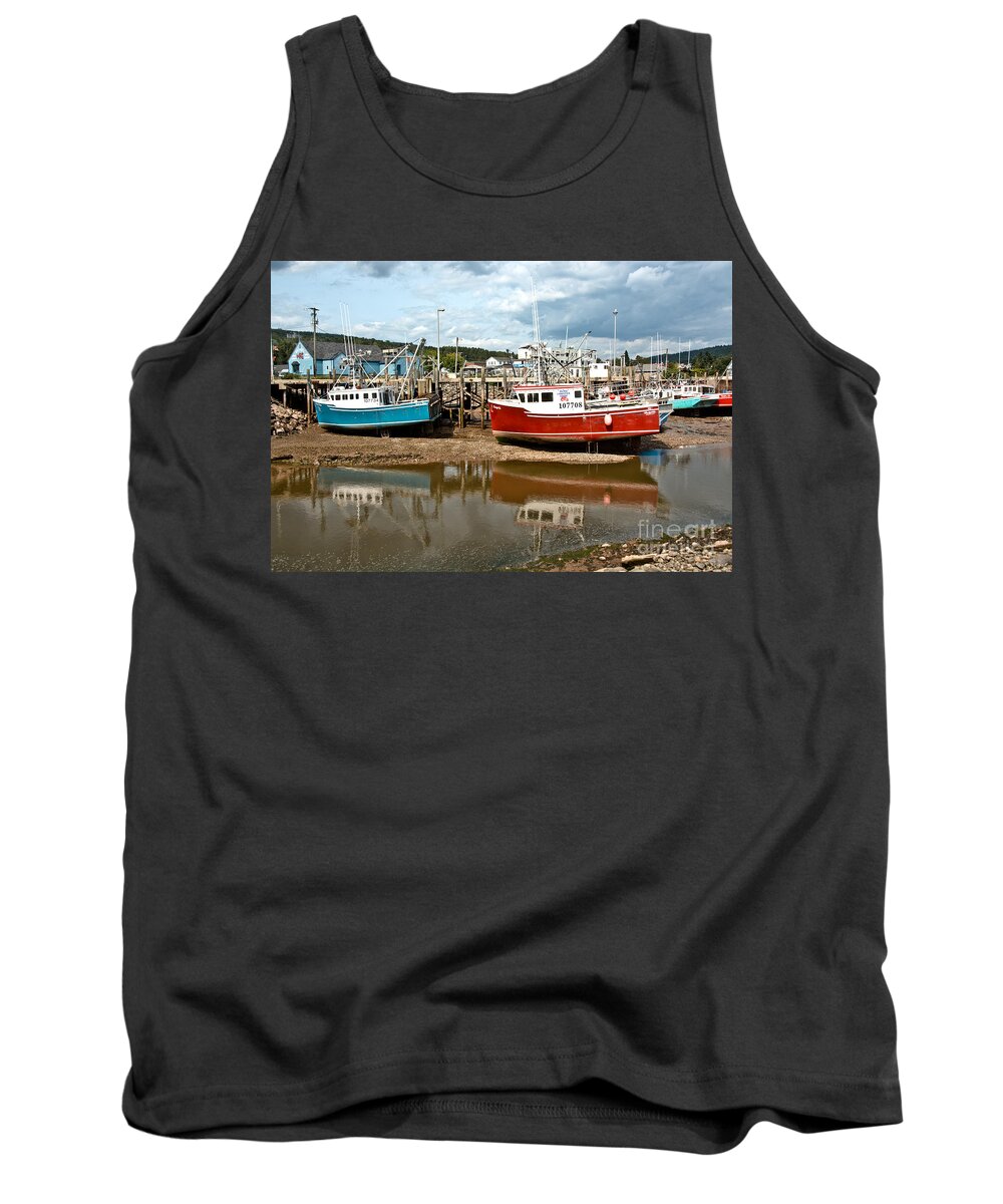  Tank Top featuring the photograph Reflections at Low Tide by Cheryl Baxter