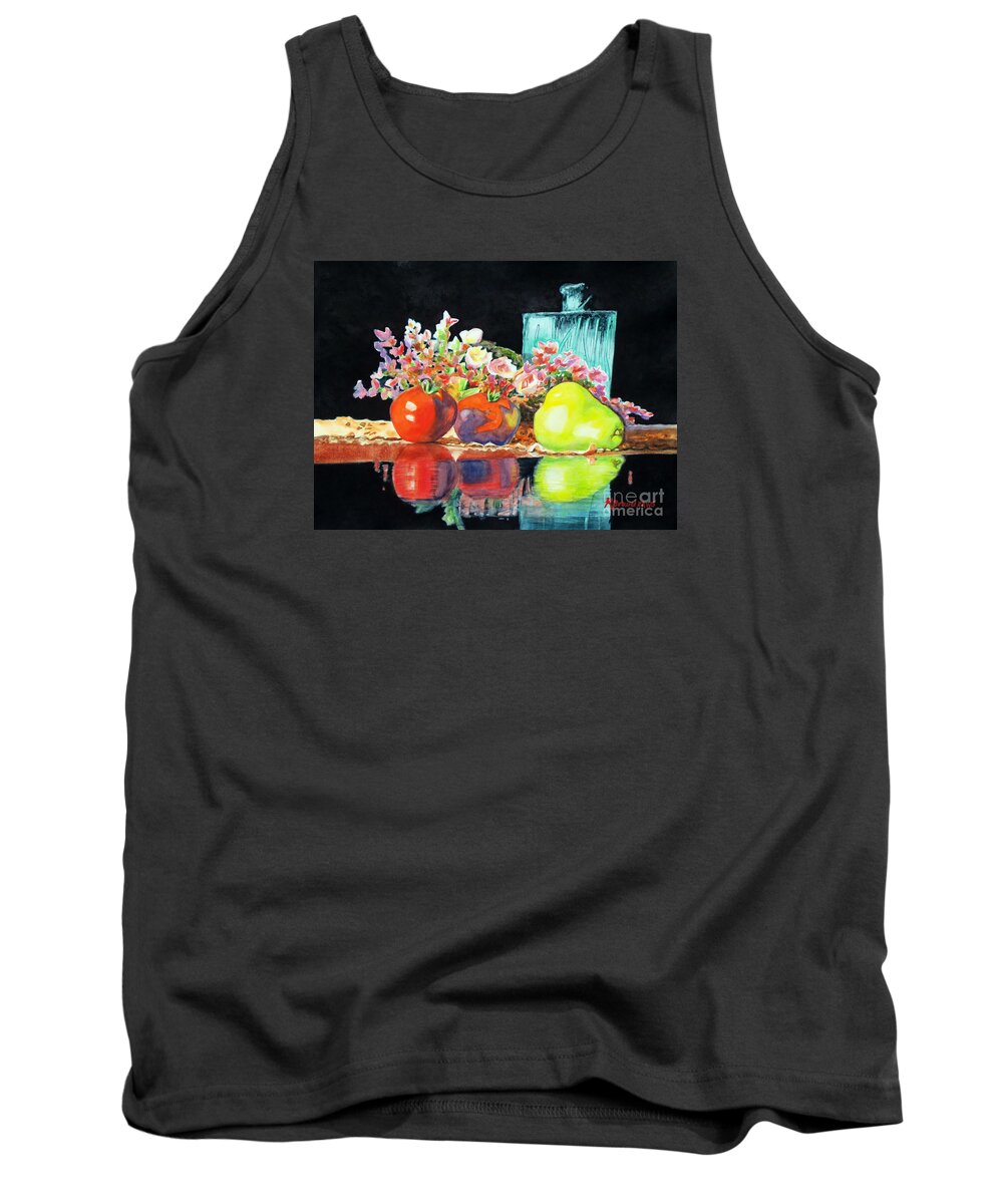 Painting Tank Top featuring the painting Reflections in Color by Kathy Braud