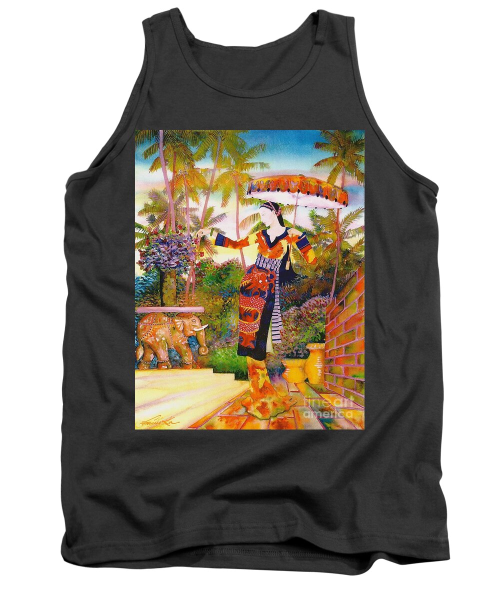 Exotic Tank Top featuring the painting Remembrance by Frances Ku