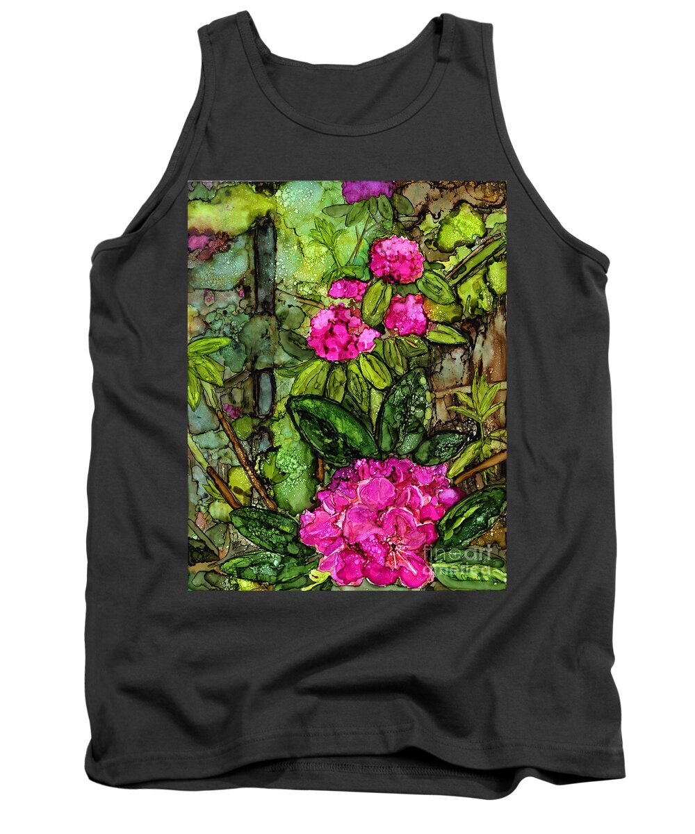 Rhododendrons Tank Top featuring the painting Rhodies by Vicki Baun Barry