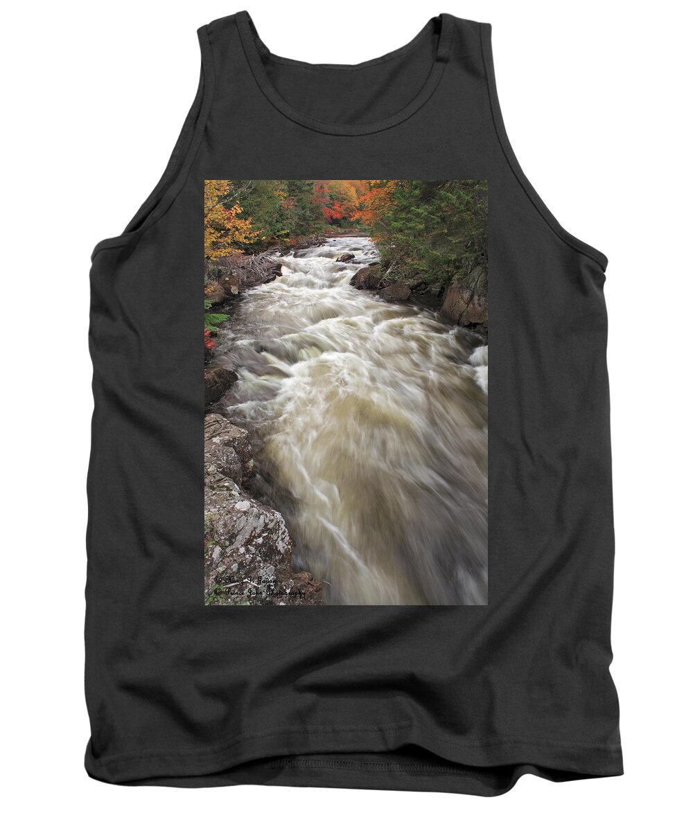 Waterfall Tank Top featuring the photograph Riviere Du Diable by Hany J