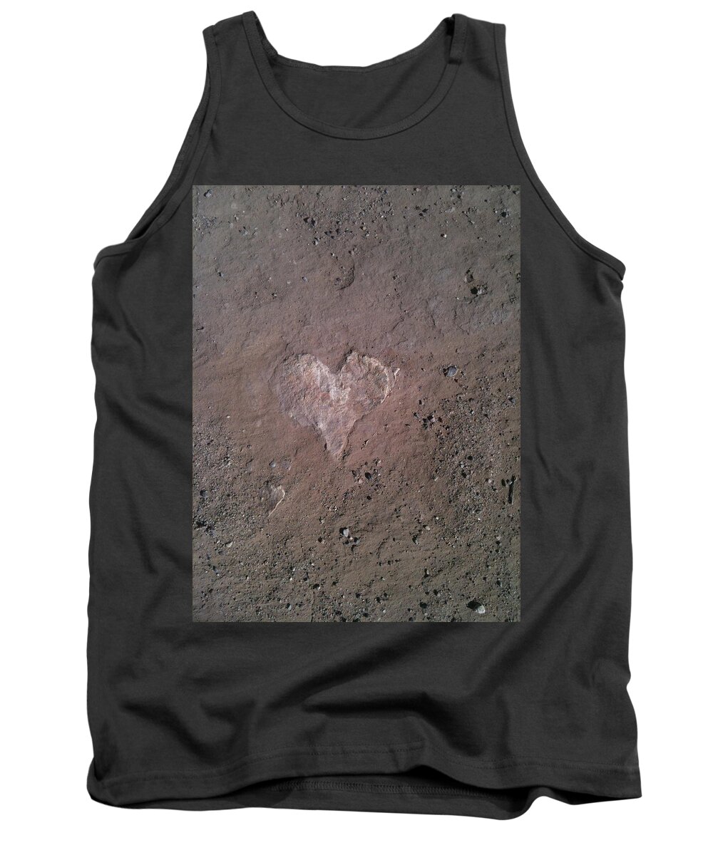Rock Tank Top featuring the photograph Rock Heart by Claudia Goodell