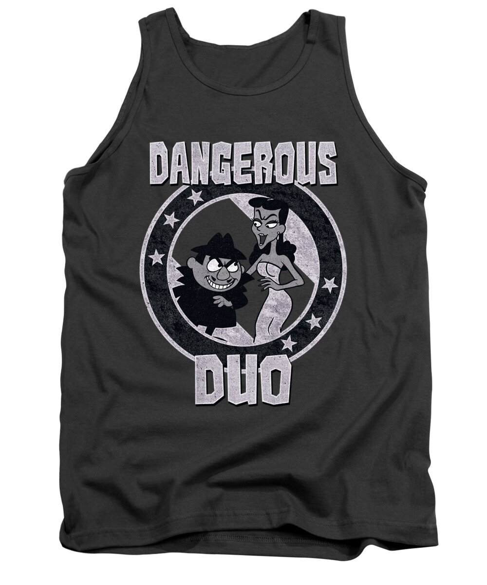  Tank Top featuring the digital art Rocky And Bullwinkle - Dangerous by Brand A