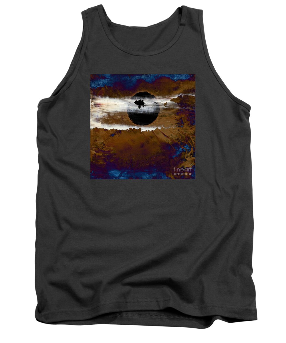 Abstract Tank Top featuring the painting Samhain I. Winter Approaching by Paul Davenport