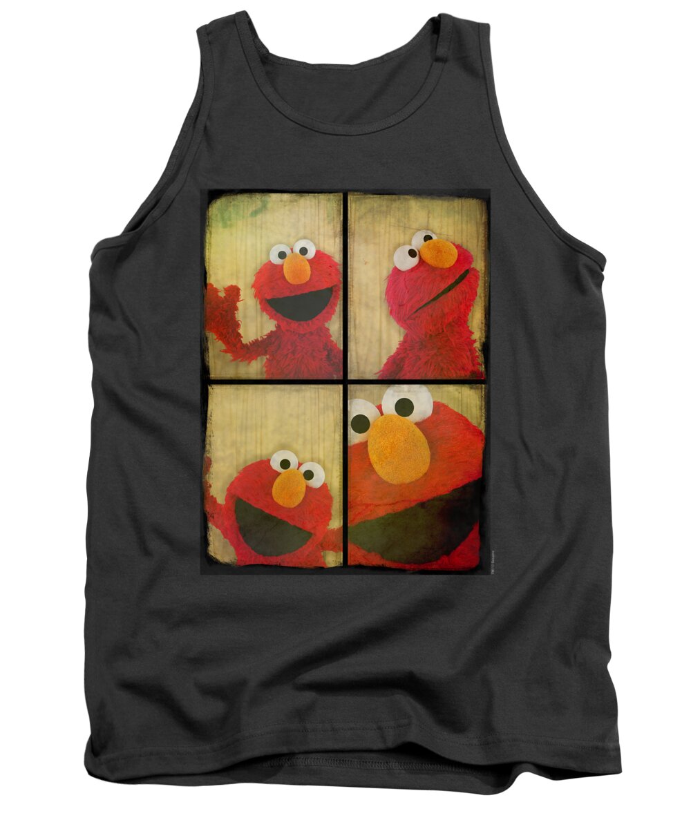  Tank Top featuring the digital art Sesame Street - Photo Booth Elmo by Brand A