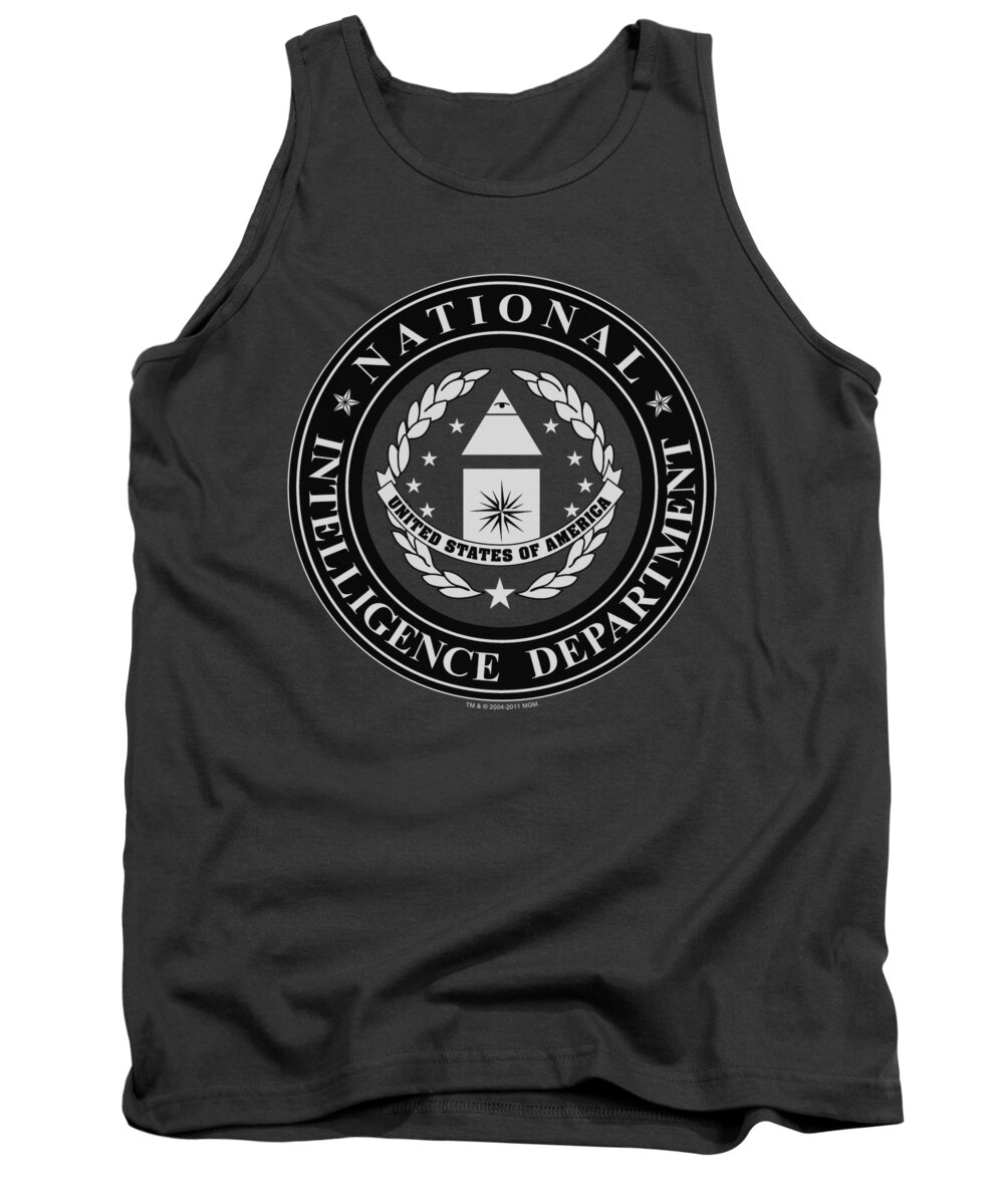  Tank Top featuring the digital art Sg1 - Nid Logo by Brand A