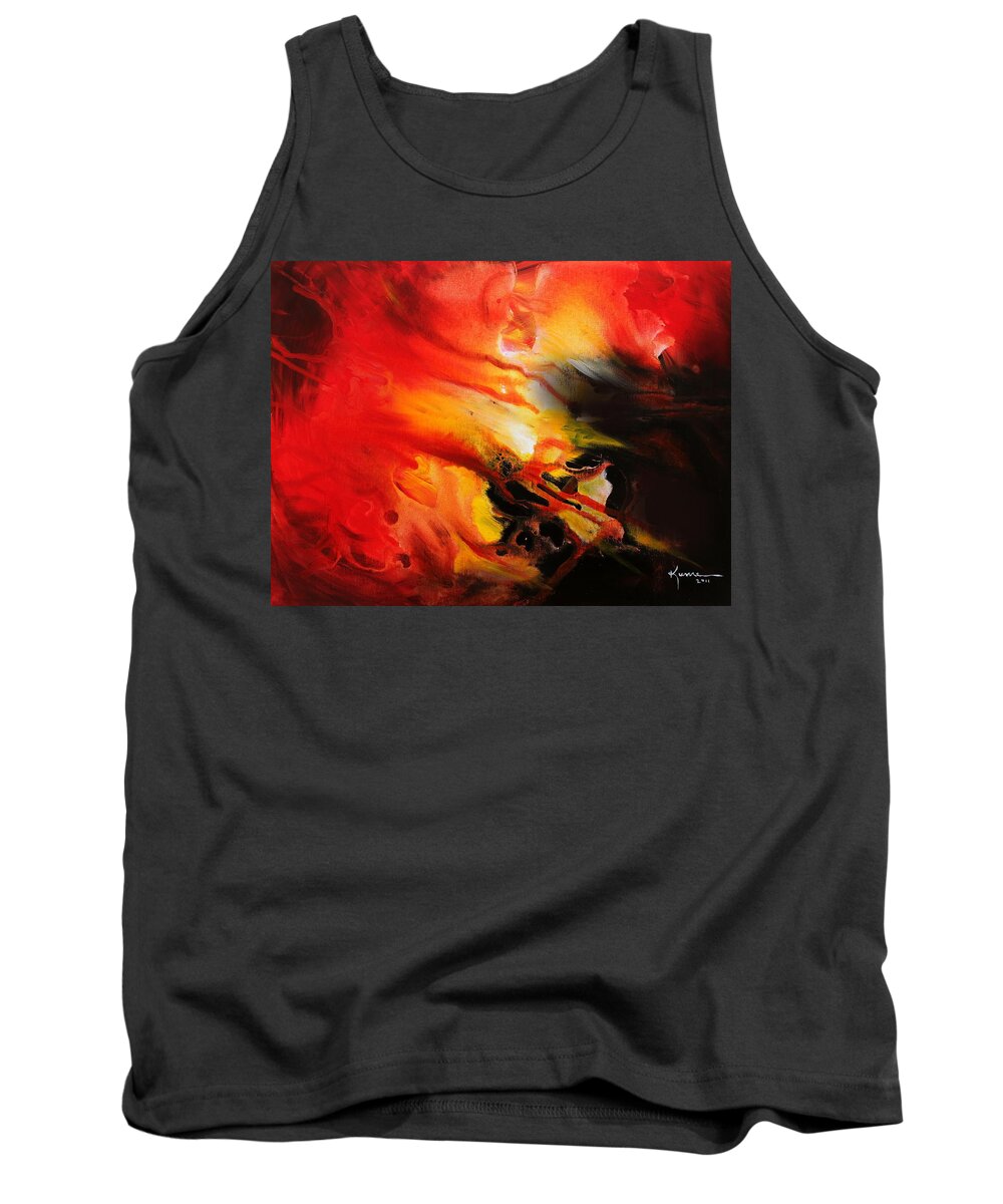 Shooting Star Tank Top featuring the painting Shooting Star by Kume Bryant