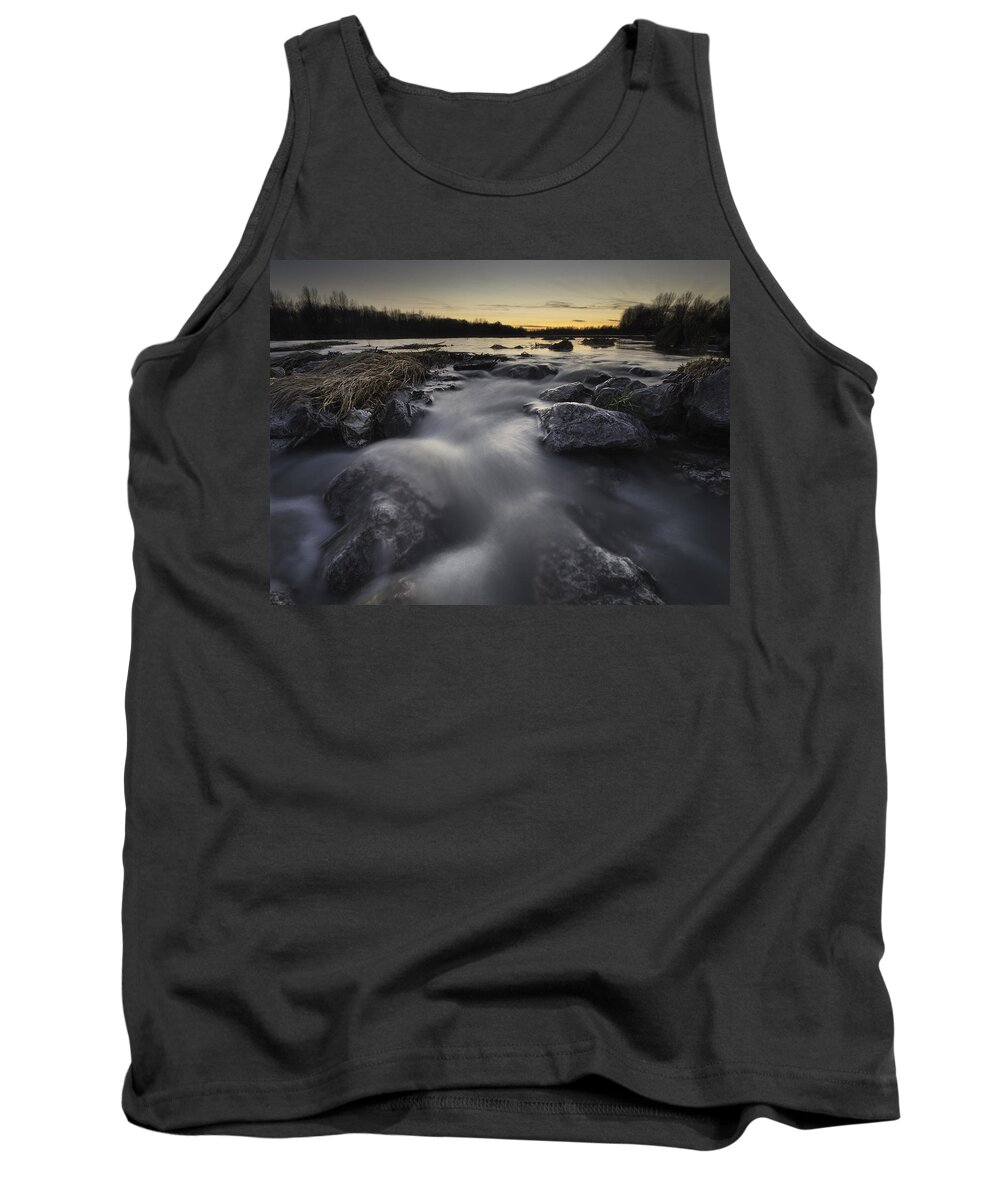 Landscapes Tank Top featuring the photograph Silky river by Davorin Mance