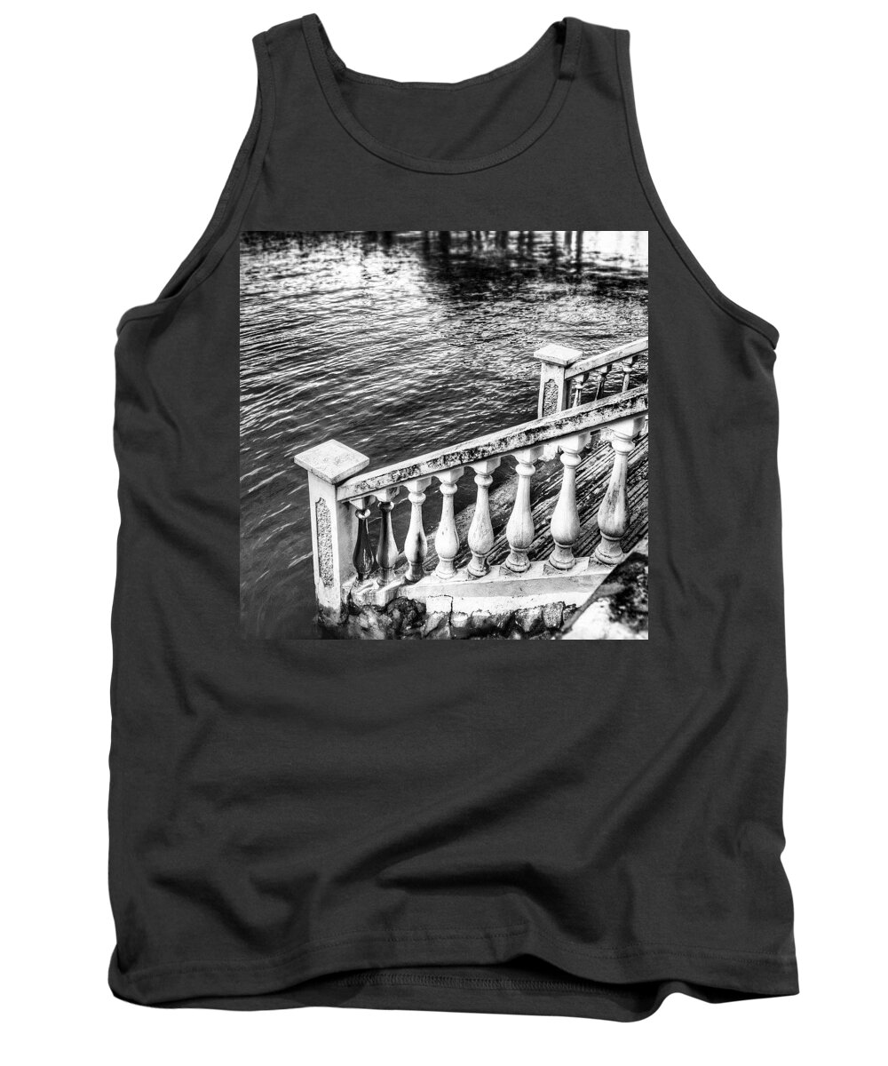 Beautiful Tank Top featuring the photograph Sinking Steps, Singapore by Aleck Cartwright
