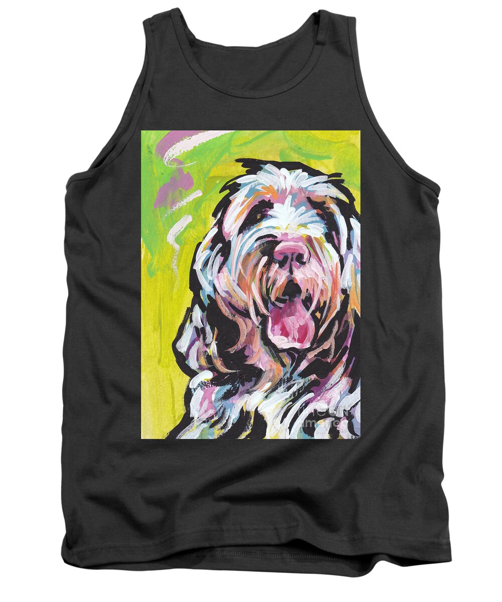 Spinone Italiano Tank Top featuring the painting Spin One Baby by Lea S