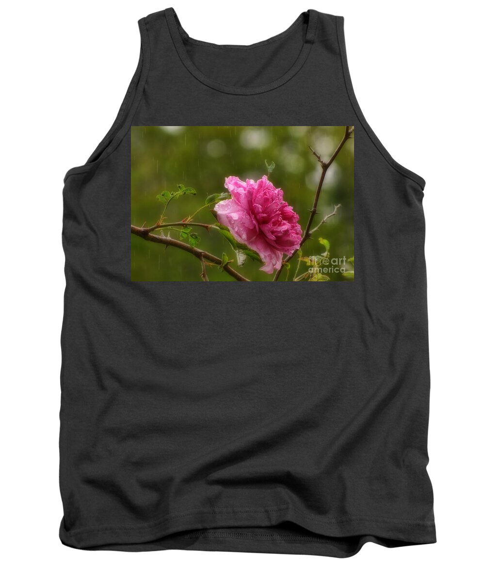 Rain Tank Top featuring the photograph Spring Showers by Peggy Hughes